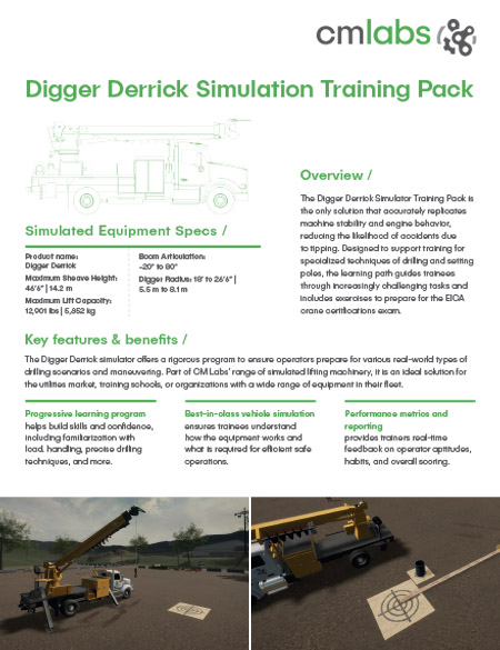 CM Labs Digger Derrick Simulators