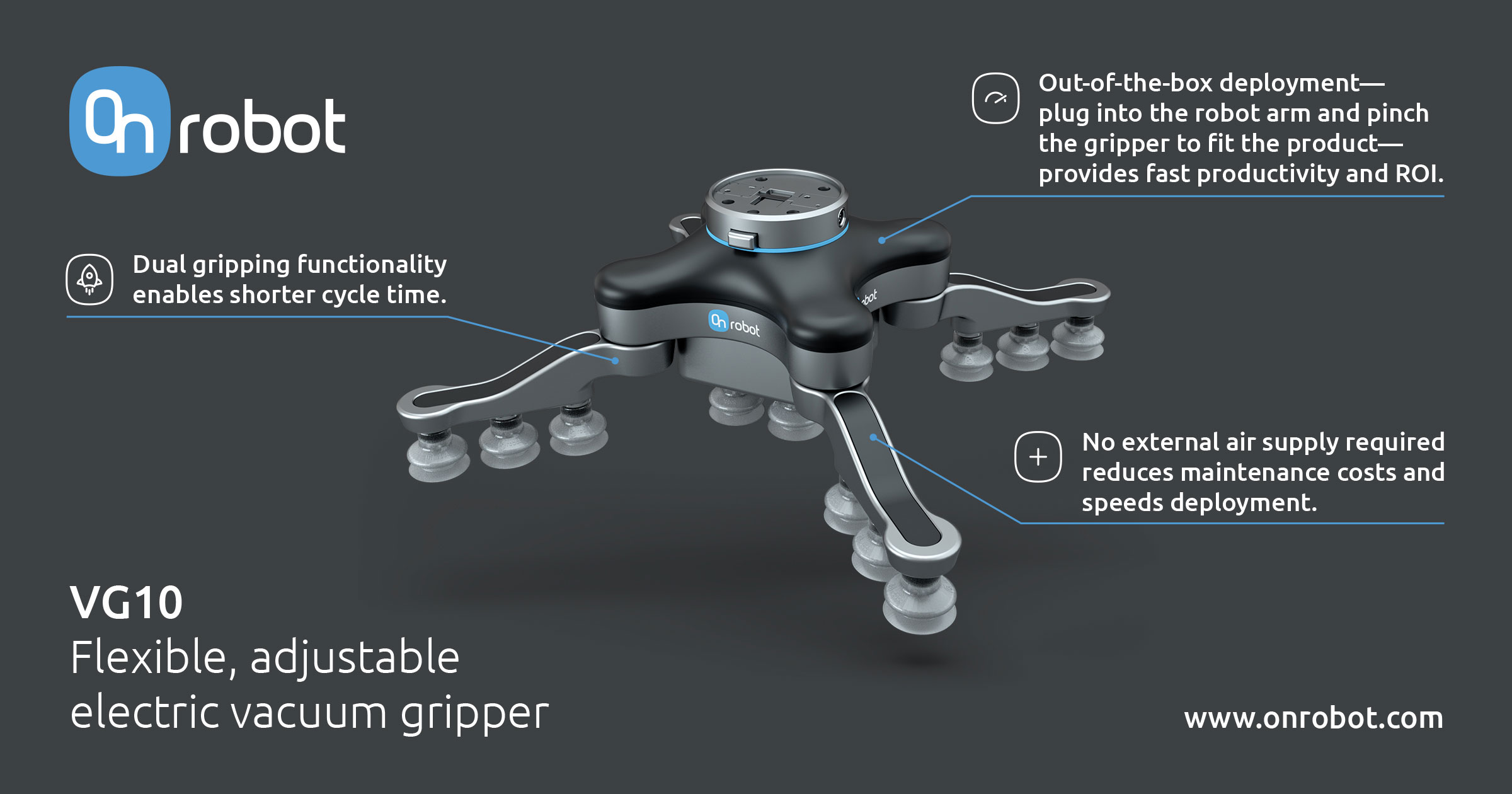 OnRobot VG10 Electric Vacuum Gripper