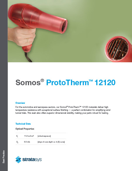 Stereolithography Materials Somos ProtoTherm™ 12120