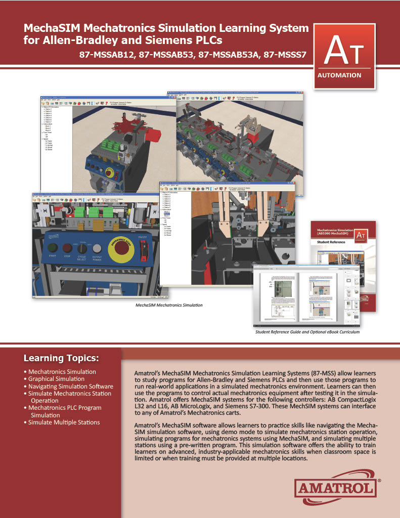 Amatrol MechaSIM Mechatronics Simulation