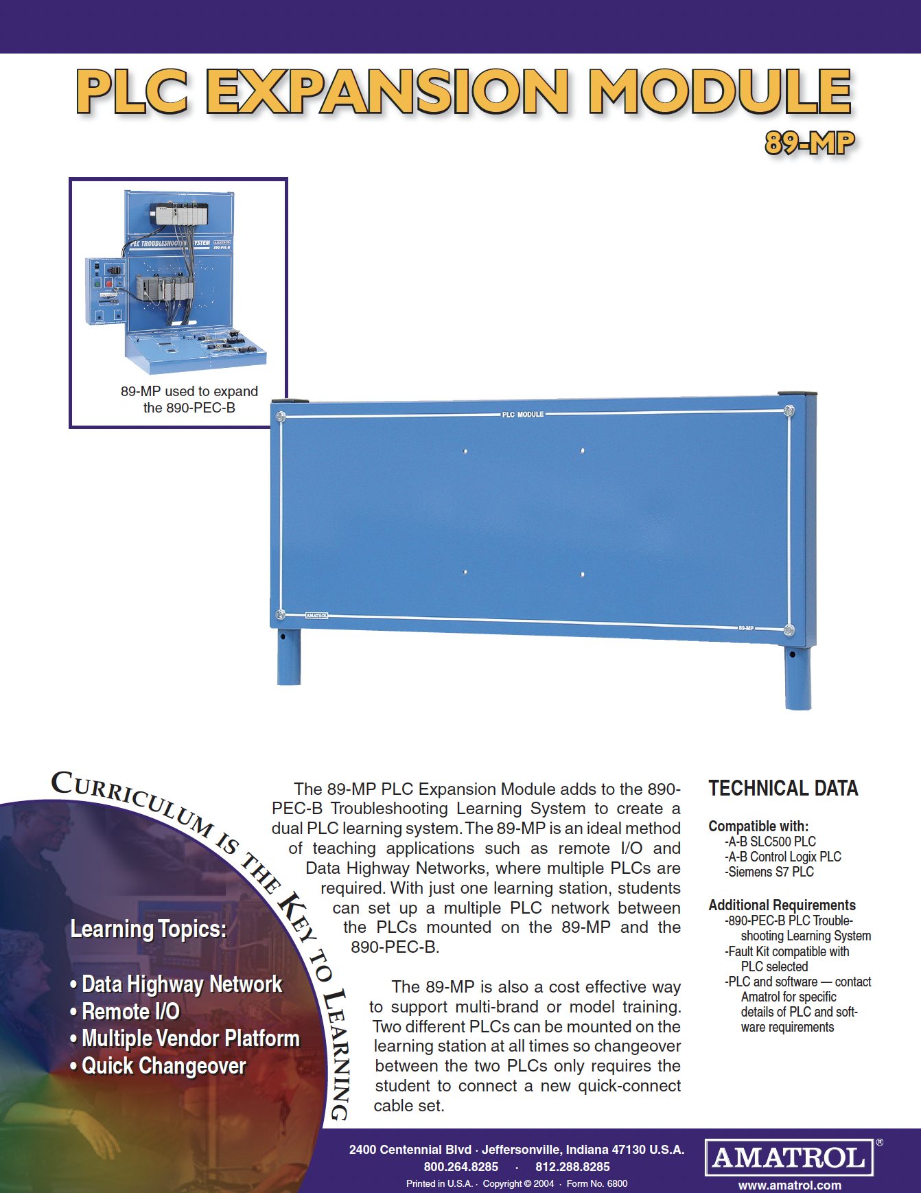 Amatrol PLC Expansion Module 89-MP