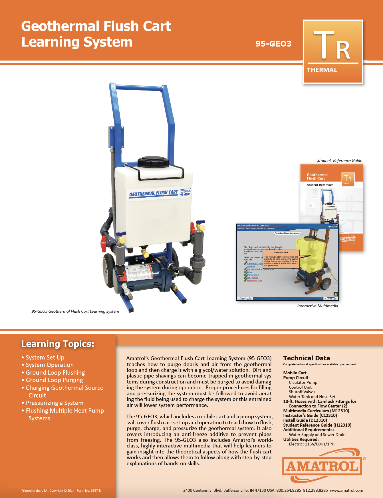 Amatrol Geothermal Flush Cart 95-GEO3