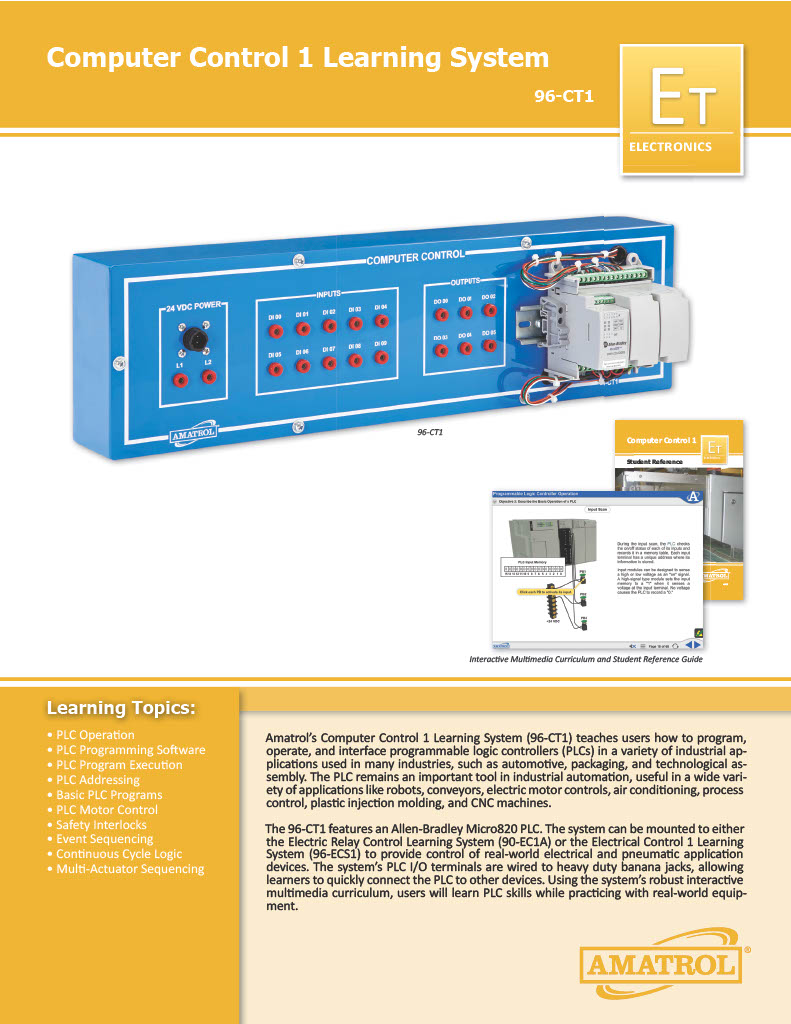 Amatrol Computer Control Training 96-CT1