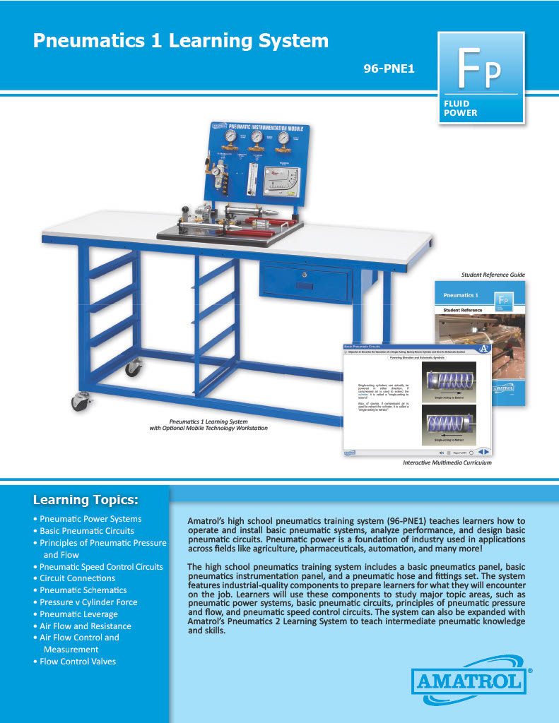 Amatrol High School Pneumatics Training