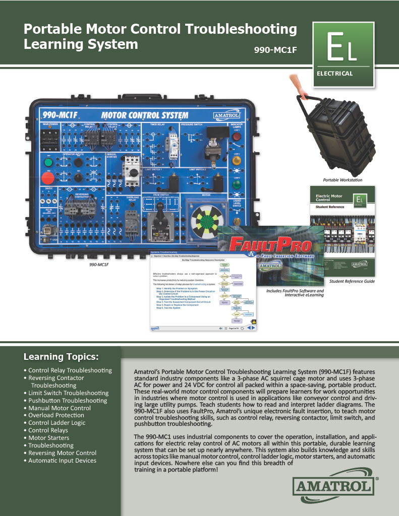 Amatrol 990-MC1F Motor Control Troubleshooting