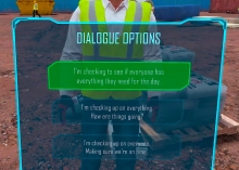 Hard Hat VR Responding to Anger