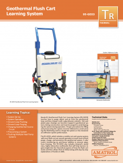 Amatrol Geothermal Flush Cart 95-GEO3