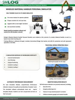 Wheeled Material Handler Personal Simulator